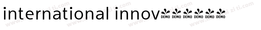 international innov字体转换